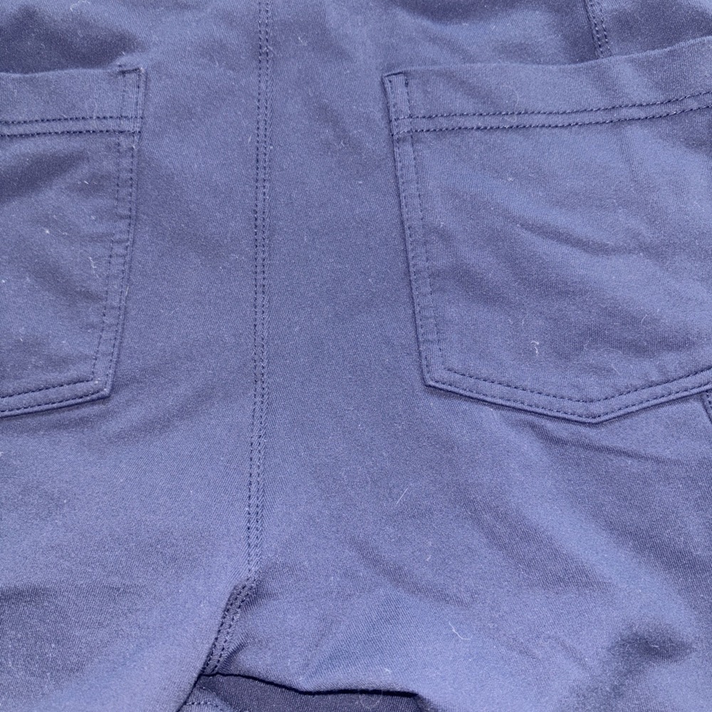 Athleta Navy Blue Gym Shorts Yoga Athletic Performance Work Out Womens Size M - Picture 4 of 4